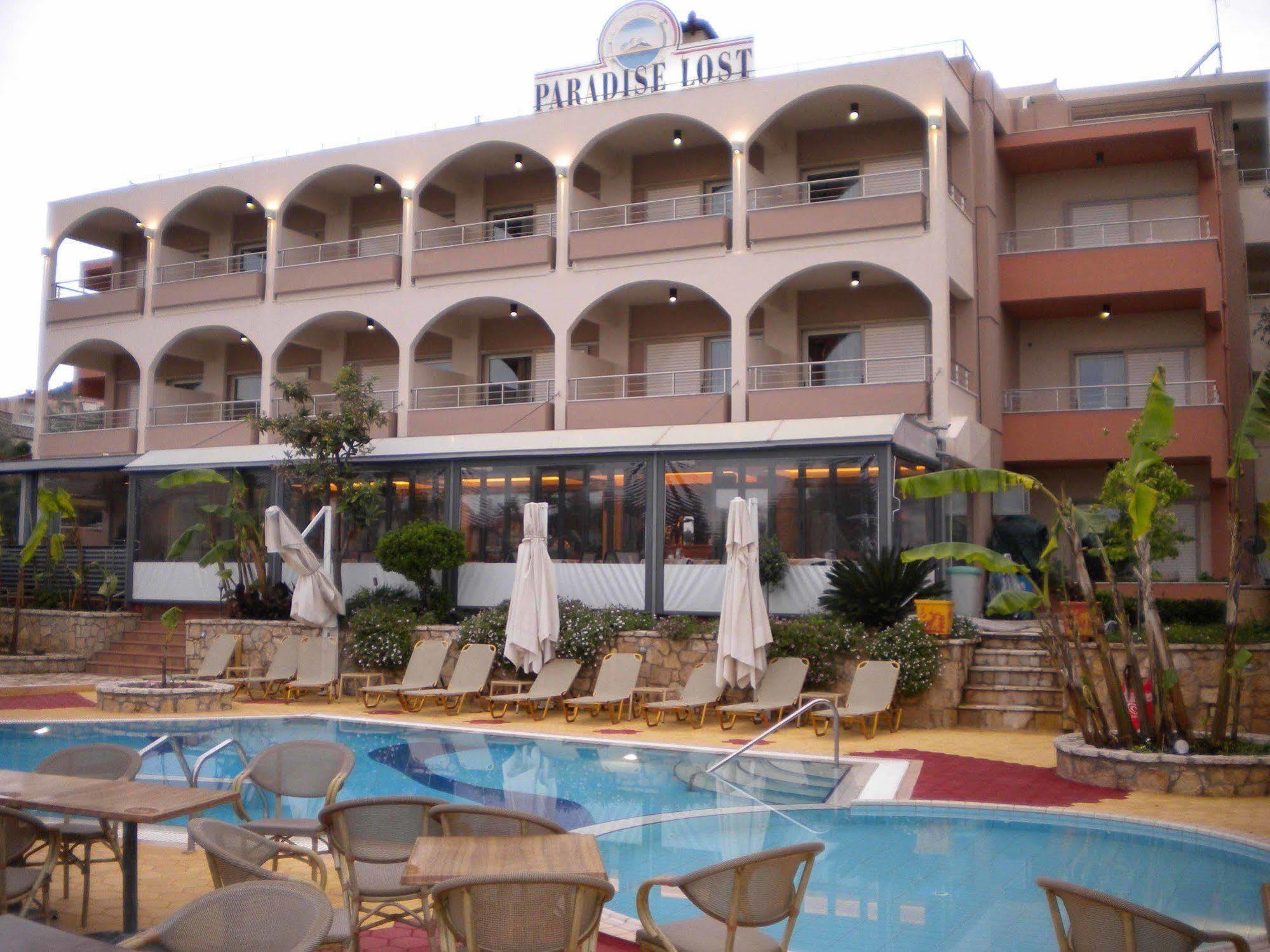 Paradise Lost Hotel-Apartments Tolo Bagian luar foto